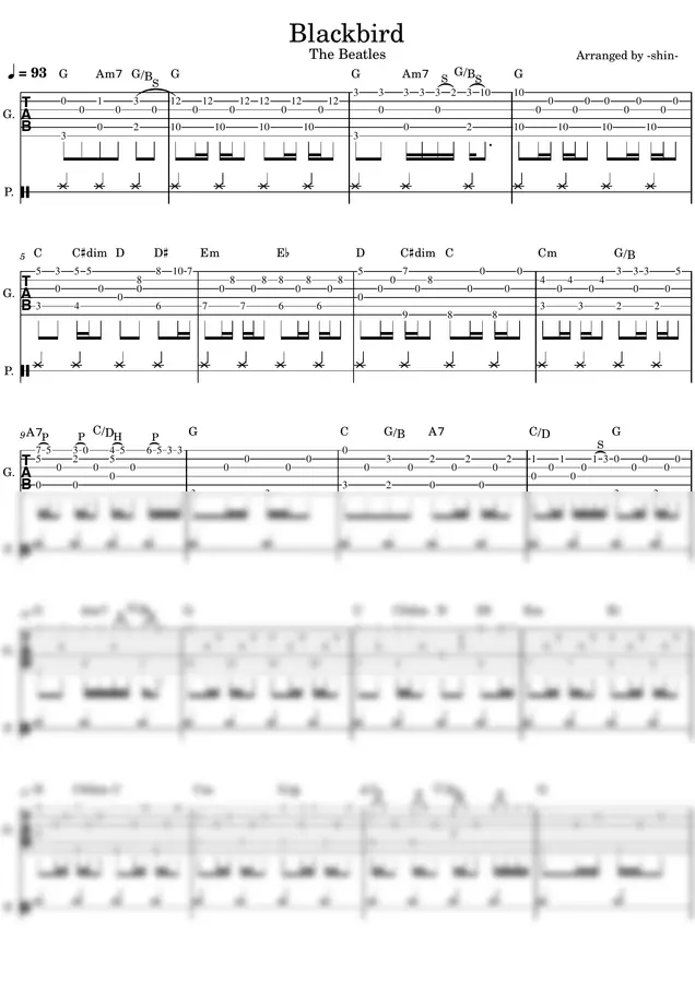 The Beatles,Paul McCartney - Blackbird