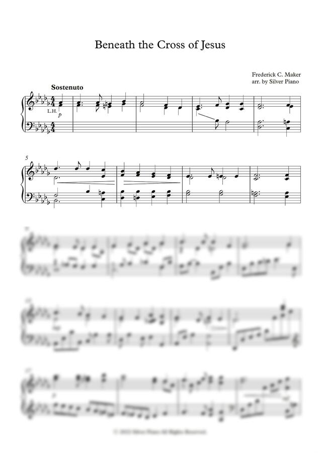 찬송가 415장 - 십자가 그늘 아래 (Beneath the Cross of Jesus) by 은의 피아노0