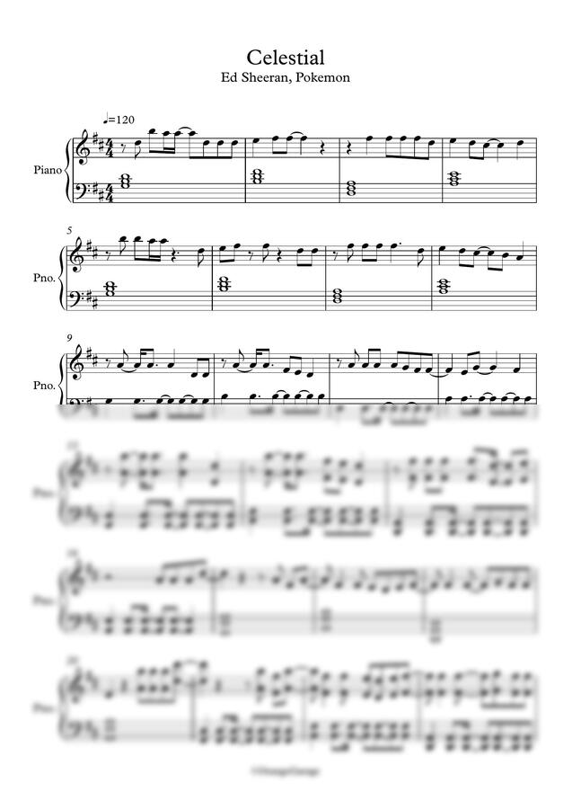 Ed Sheeran, Pokemon - Celestial (포켓몬콜라보) by OrangeGarage0