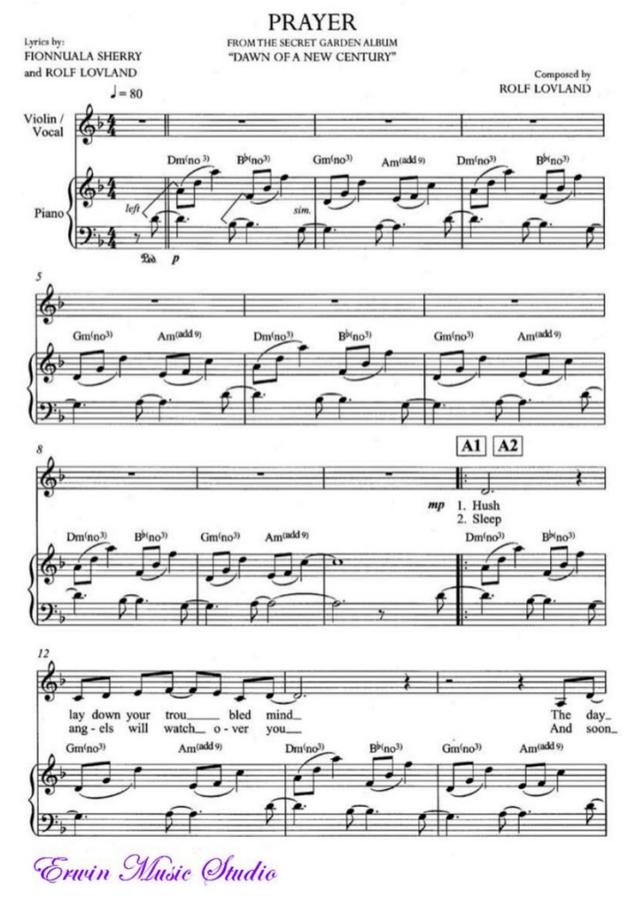 Rolf lovland/Secret garden - Prayer