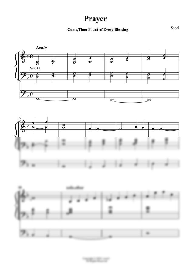 nettleton - 복의근원강림하사come Thou fount of every bleccing 오르간전주곡 by ssori0