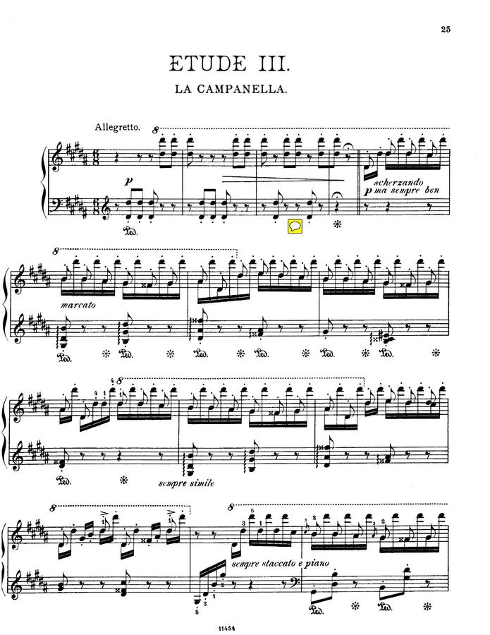 F. Liszt (리스트) - La Campanella (라 캄파넬라)