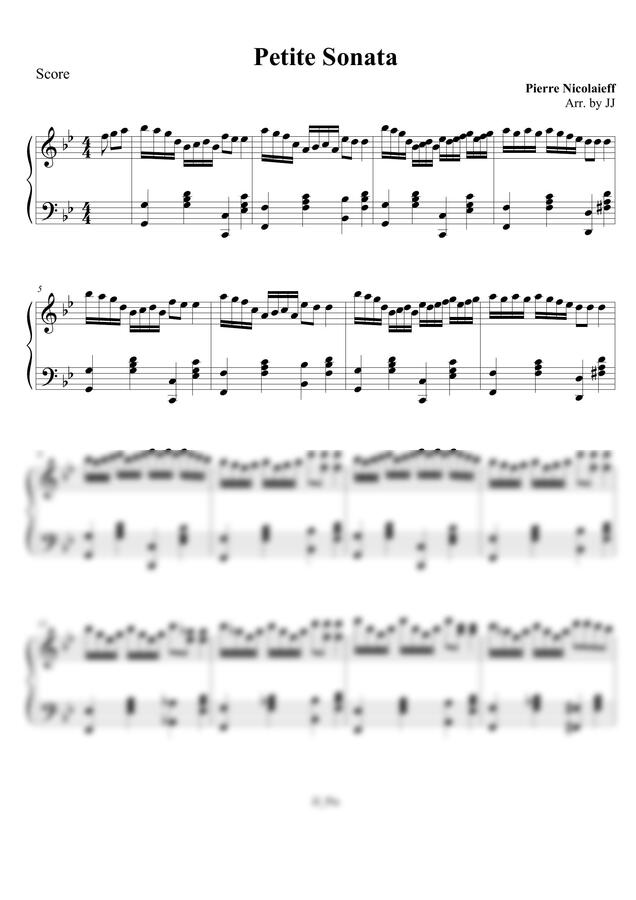 Pierre Nicolaieff - Petite Sonata