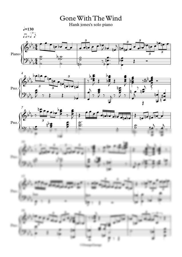 Hank Jones - Gone with the wind by OrangeGarage0