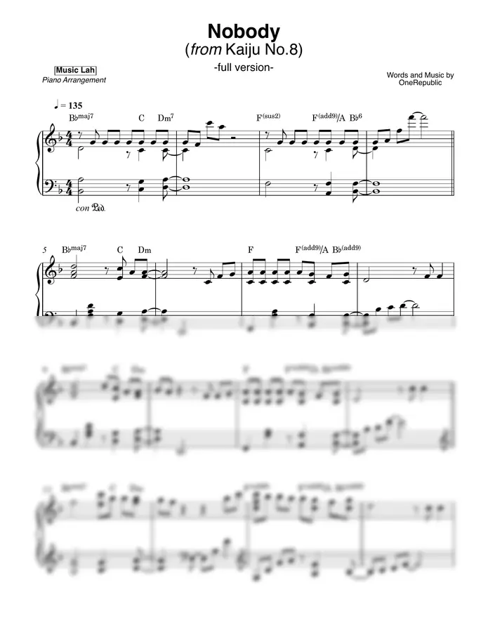 OneRepublic - Nobody (Full Version)