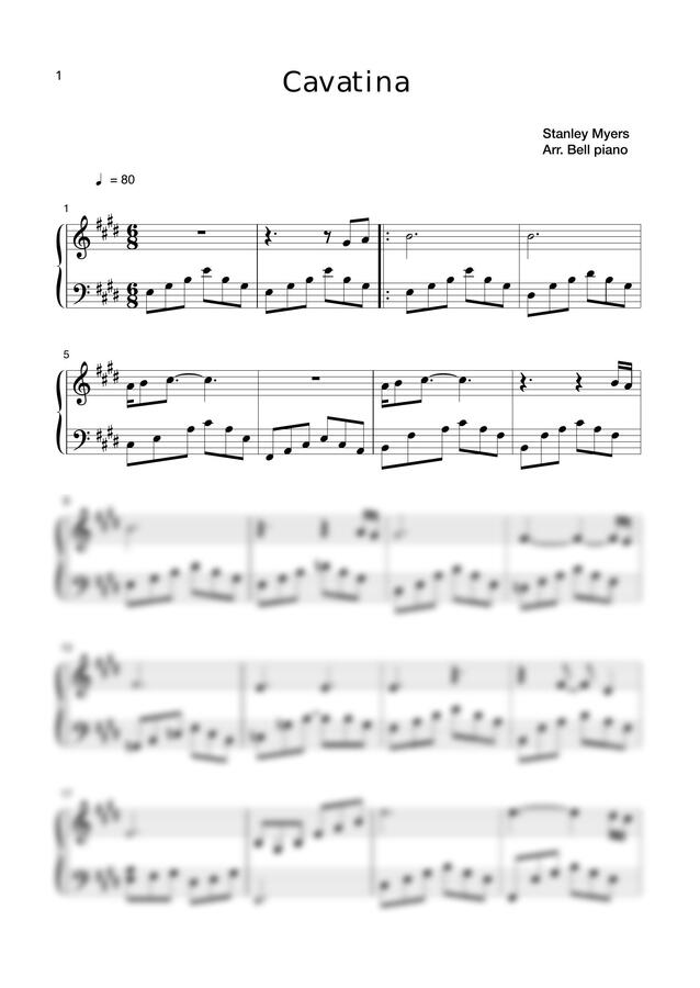 Stanley Myers - Cavatina by Belle Piano0