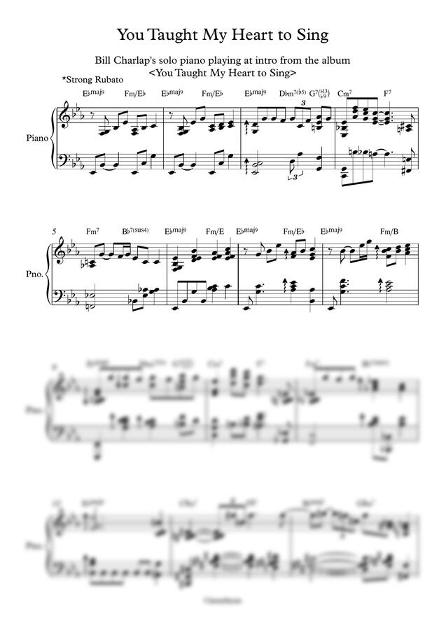 McCoy Tyner(Bill Charlap) - You Taught My Heart to Sing (인트로연주) by OrangeGarage0