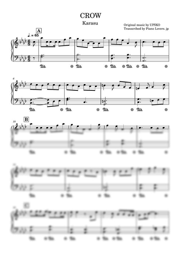 UPIKO - CROW (Karasu) by Piano Lovers. jp0