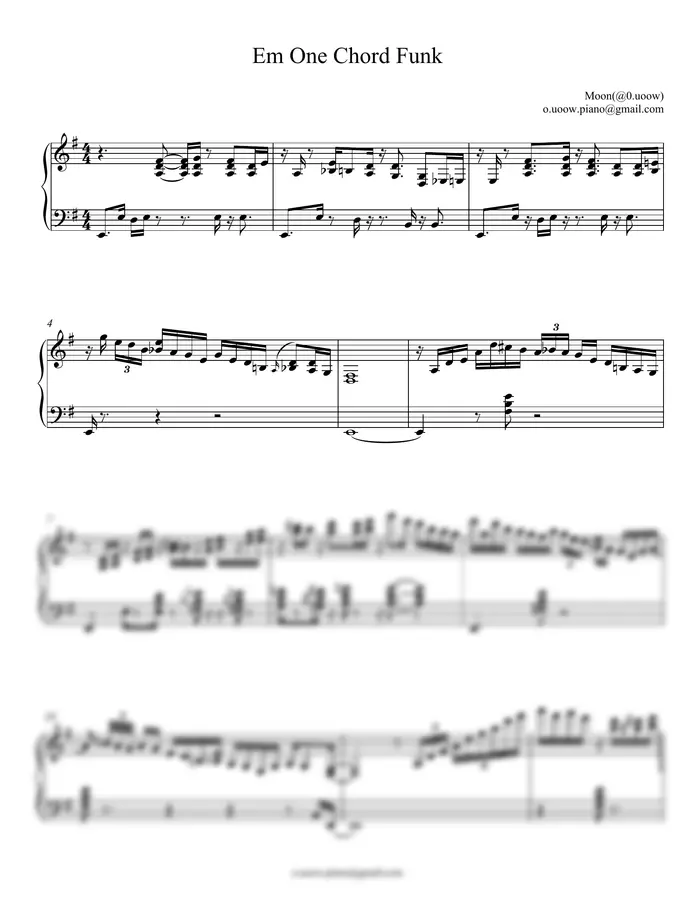 Moon - Em One Chord Funk