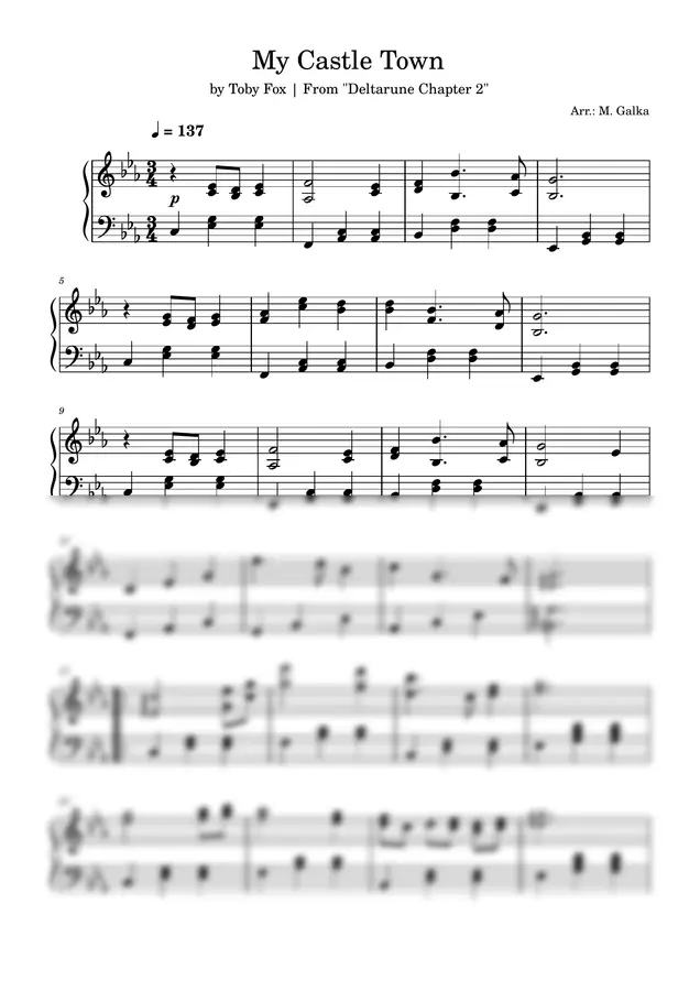 Toby Fox - My Castle Town (From "Deltarune Chapter 2")