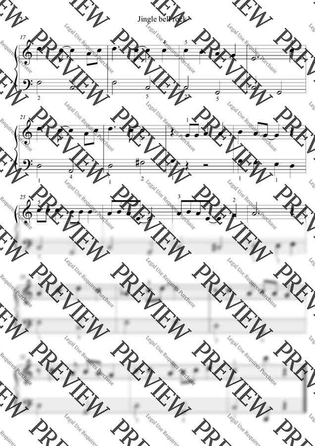 크리스마스 캐롤(2곡) - Jingle Bell Rock(징글벨 락), 크리스마스에는 축복을 (쉬운 악보, 바이엘) by 혀니피아노1