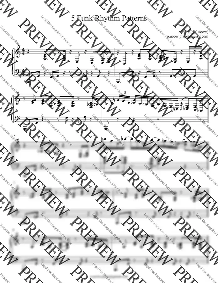 Moon - 5 Funk Rhythm Patterns