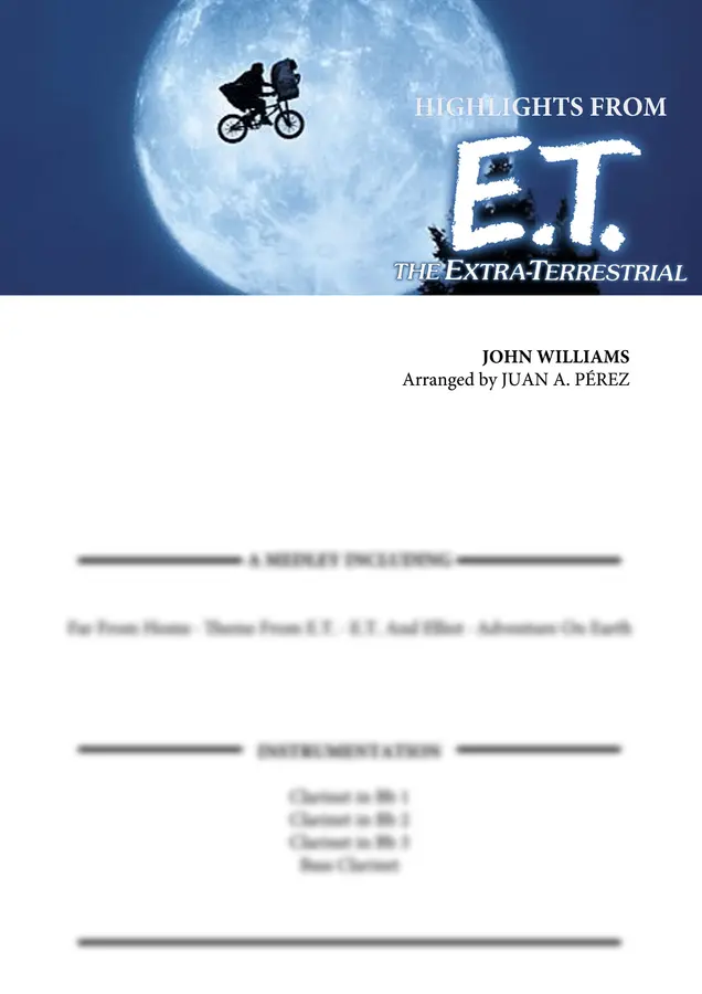 John Williams - Highlights from E.T. (Clarinet Quartet)