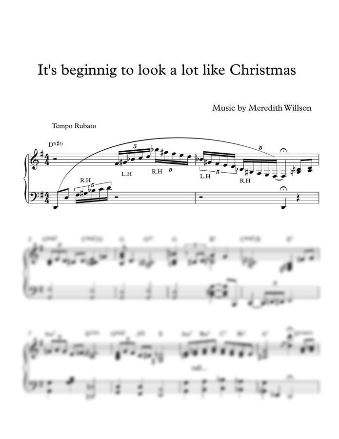 Michael Buble - It's beginning to look a lot like Christmas (재즈 편곡) by MIWHA0