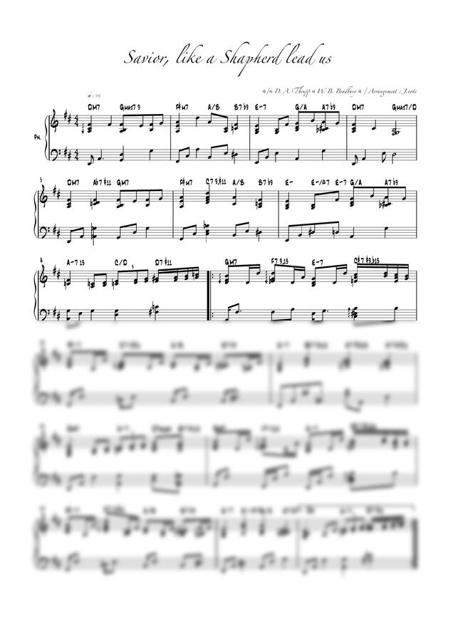 찬송가 - 선한 목자되신 우리 주 (재즈코드) by Piano for GOD0