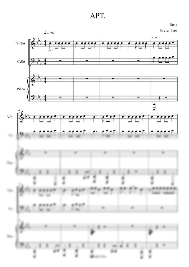 Rose - APT. Piano trio (피아노트리오)