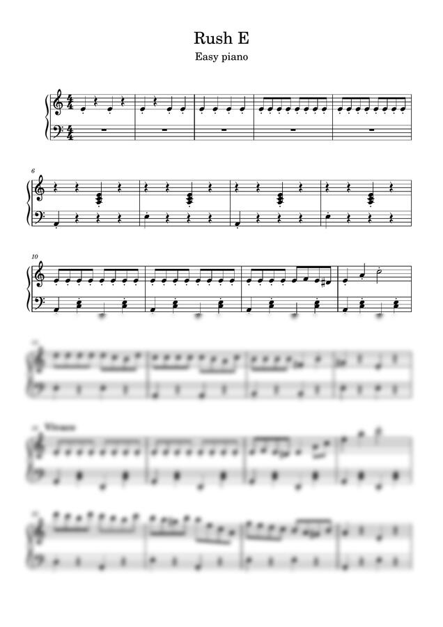 Rush E (러쉬e) - 쉬운버전0