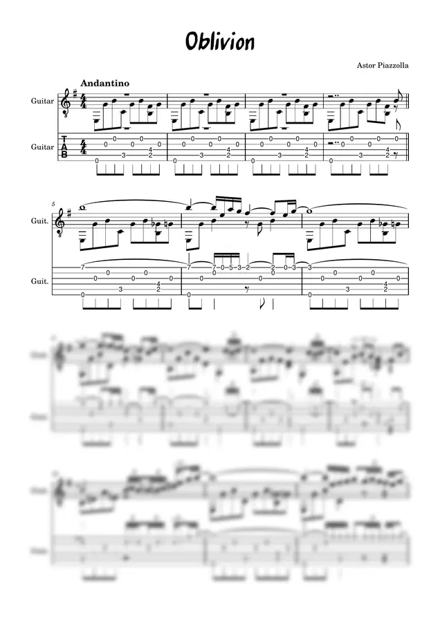 Astor Piazzolla - Oblivion