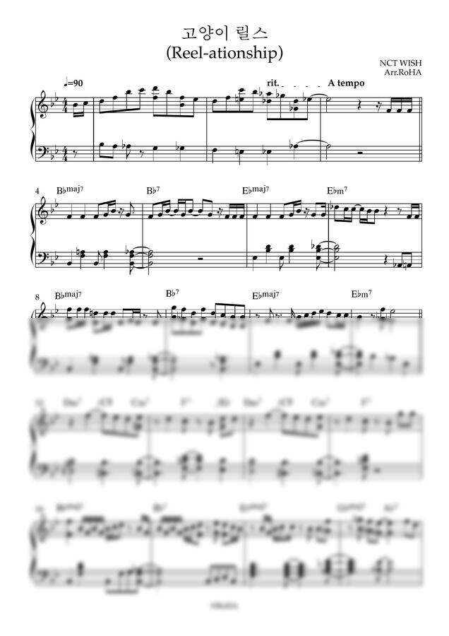 엔시티위시 (NCT Wish) - 고양이릴스 (piano) by RoHA0
