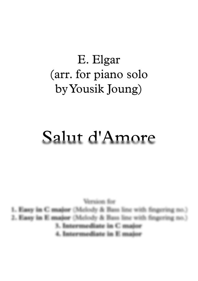 E. Elgar (엘가) - 사랑의 인사 (4개 버전 악보)