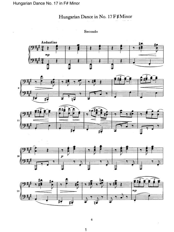 hungarian dance no.17
