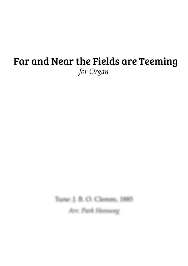 J. B. O. Clemm - 감사주일_넓은 들에 익은 곡식 (찬송가 오르간 전주곡) _ 쉬운 난이도 by Spiritus 박희성0