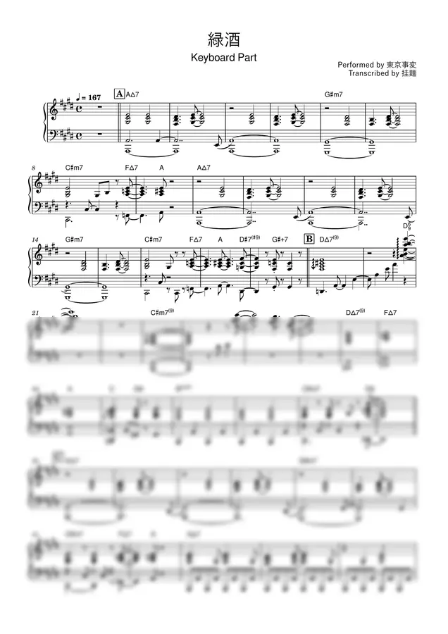 Tokyo Jihen - Awakening (Keyboard Part)