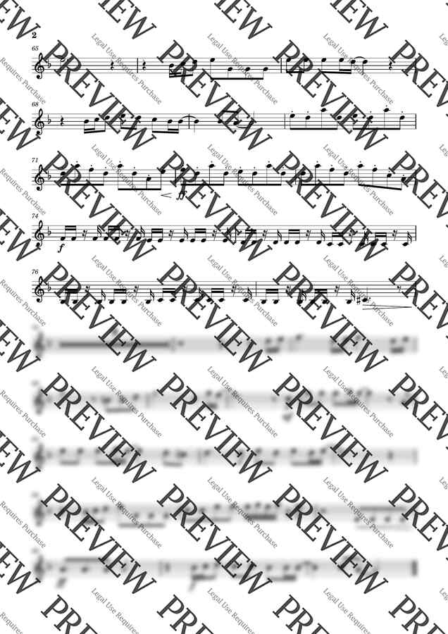 귀멸의 칼날 - 탄지로의 노래 (4중주/반주+3중주) by Flee1