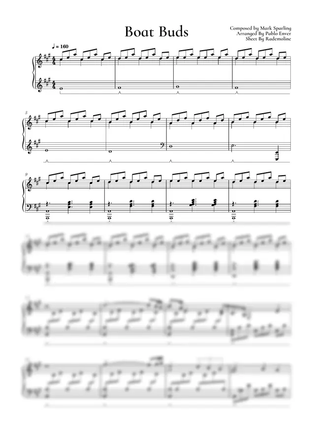 Mark Sparling - Boat Buds (Sheet By Rademoline)