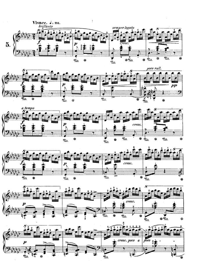 F. Chopin (쇼팽) - Etude Op.10 No.5 (흑건)