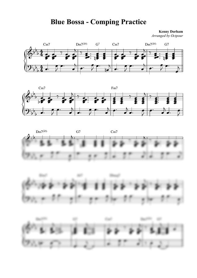 Kenny Dorham - Blue Bossa - Comping Practice