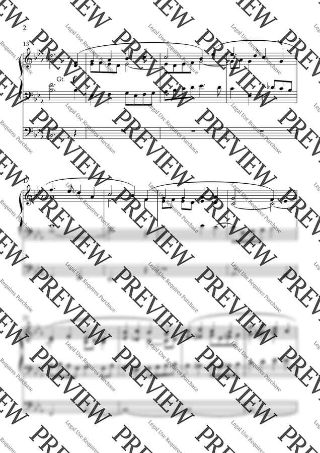 Donald Paul작곡 Arr. Hustad Samuel S. Wesley - The Church's One Foundation (교회의 참된 터는)-오르간 전주곡 by 악보다나와1