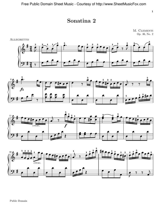 M. Clementi (클레멘티) - Piano Sonata No.2