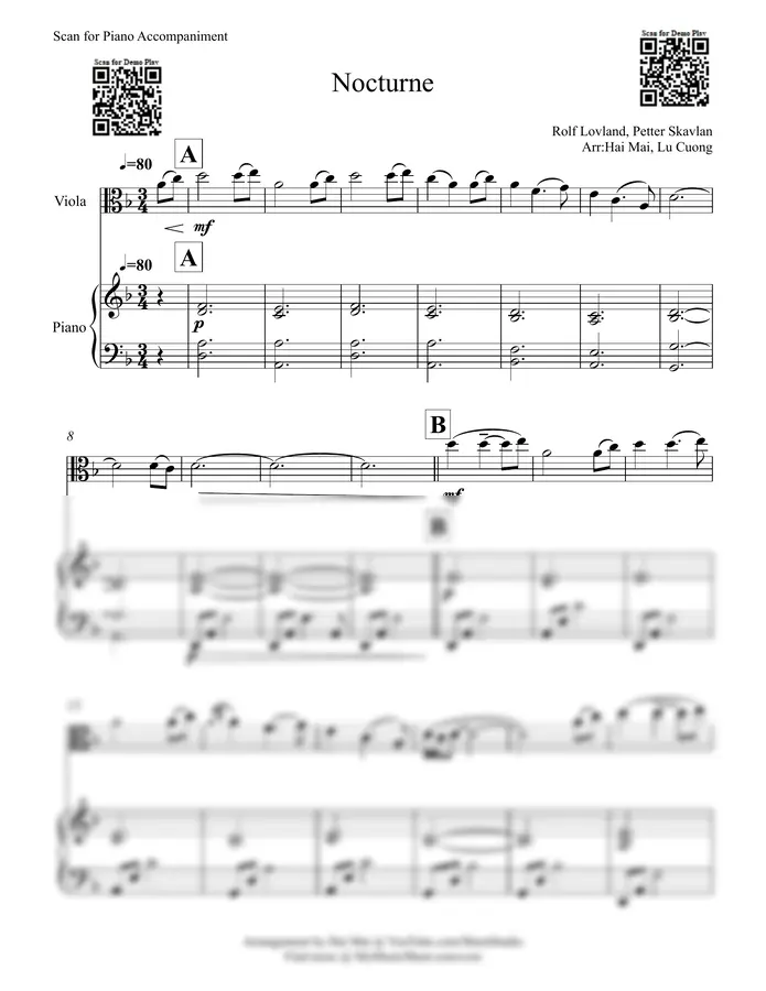 Secret Garden - Nocturne for Viola by Hai Mai 1p 미리보기