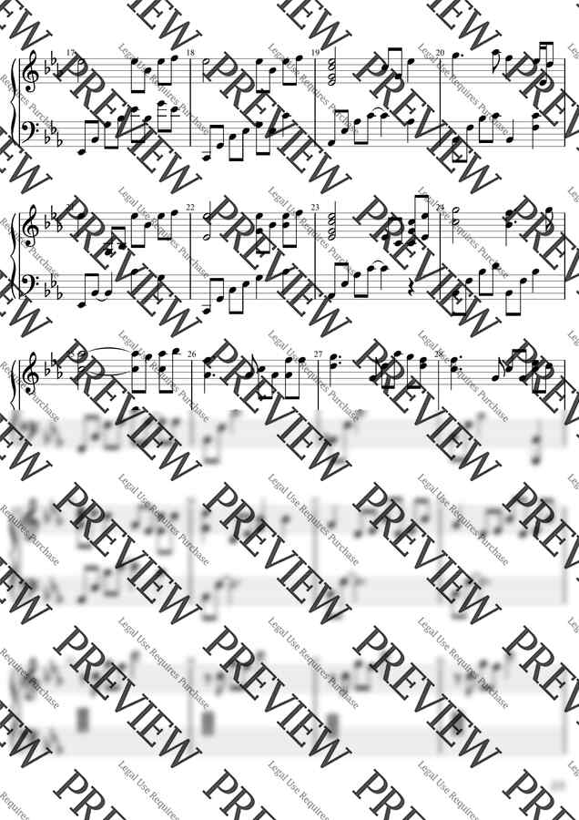 히사이시조(Joe Hisaishi) - Mother(4급)Eb-EKey 활자큰피아노3P(악보2개) (체르니30번과정) by BK뮤직1