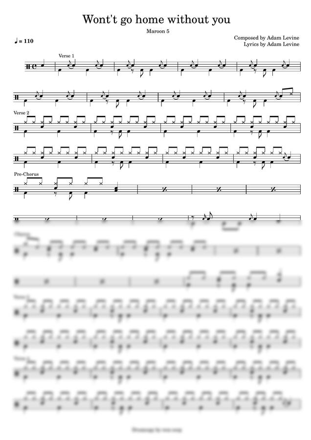 Maroon5 - Won't Go Home Without You