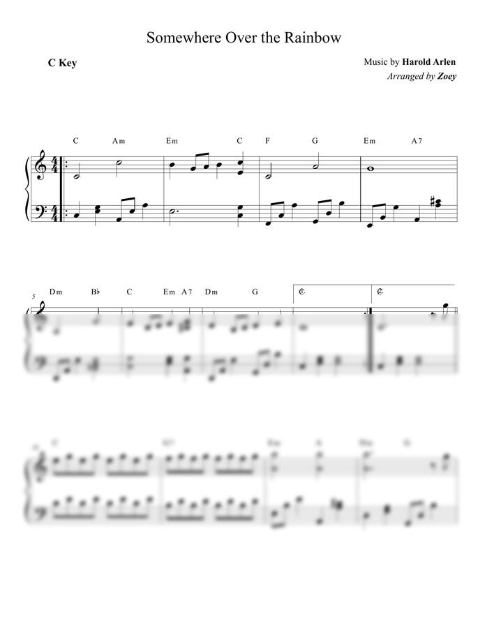 Harold Arlen - Somewhere Over the Rainbow by Zoey0
