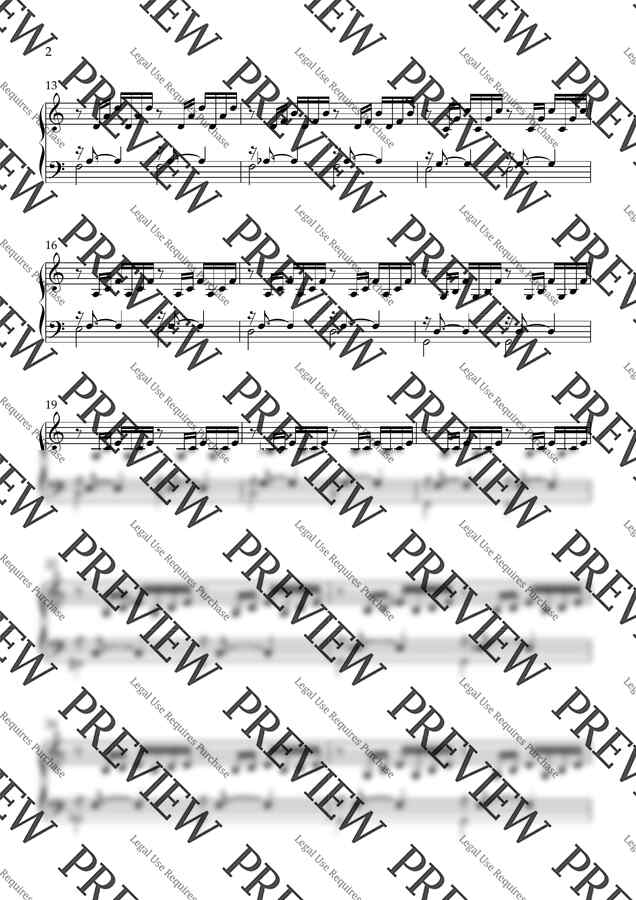J. S. BACH - Prelude in C Major , BWV 846 (바하 프렐류드) - 큰악보 by 피아니소녀1