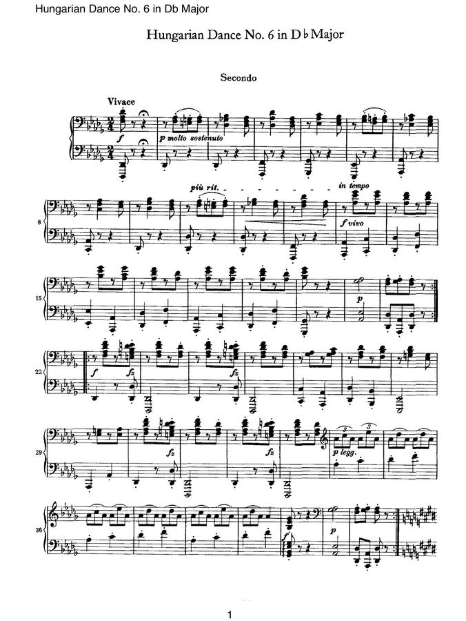 hungarian dance no.6