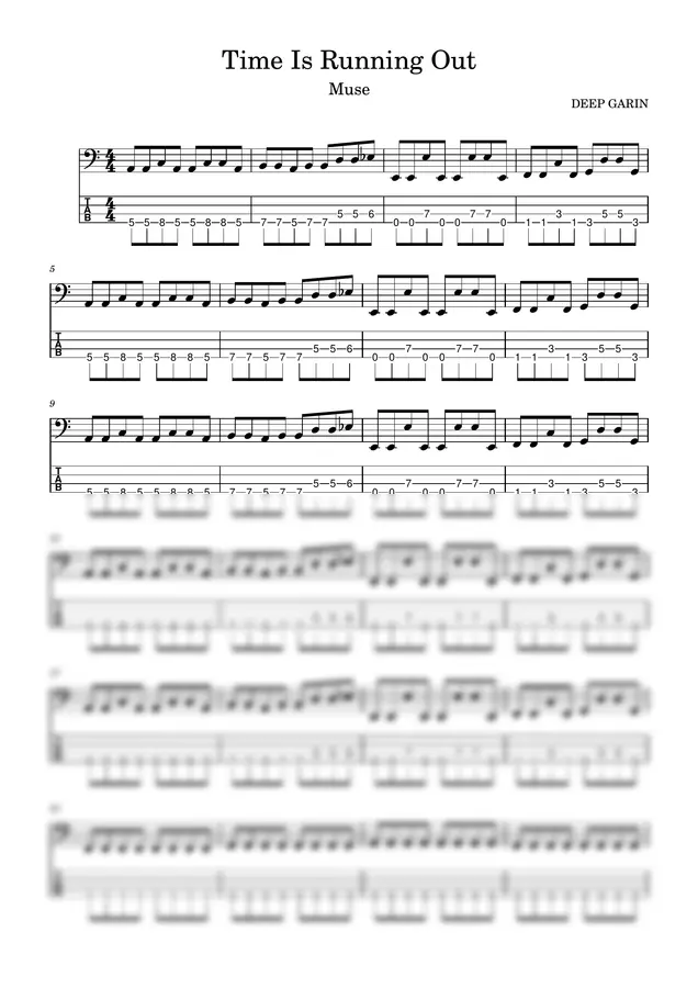 Muse - Time Is Running Out