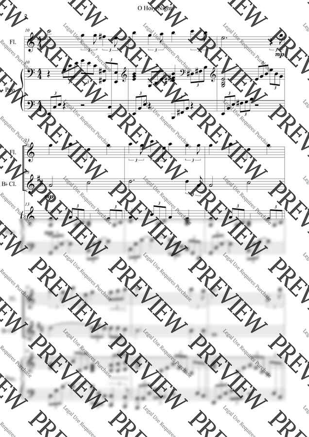 Adolphe Adam� - 거룩한 밤 O Holy Night(피아노 트리오)(플루트,클라리넷,피아노) by 김경진1