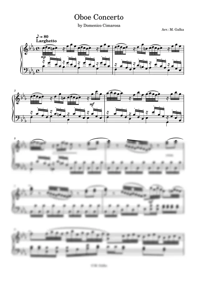 Domenico Cimarosa - Larghetto (from Oboe Concerto No. 1)