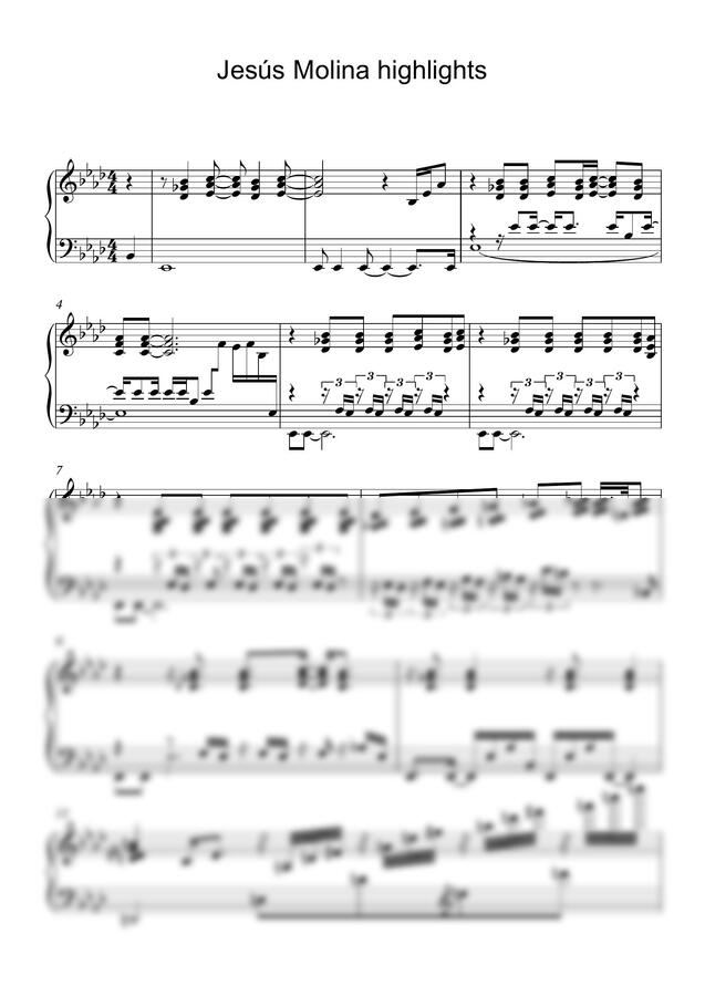 Jesús Molina - Tea For Two (매우 어려운 악보) by PianoYA0