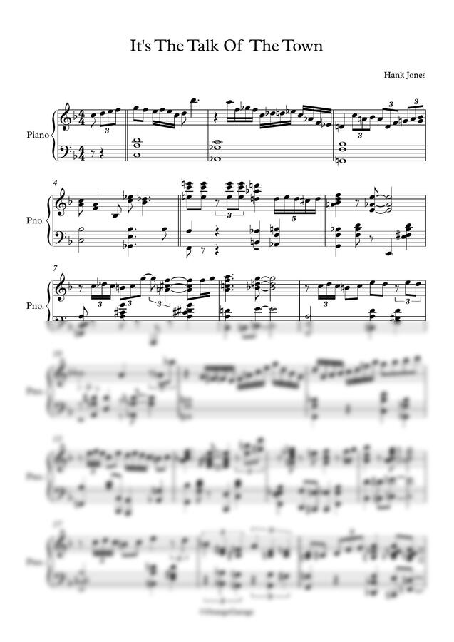 Hank Jones - It's the talk of the rown by OrangeGarage0