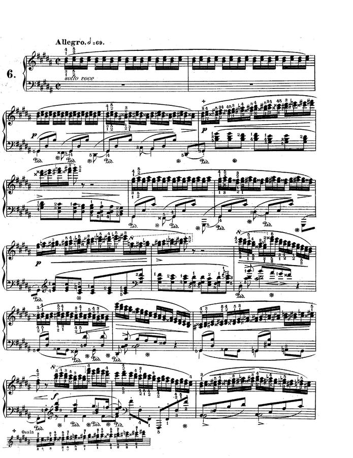 F. Chopin (쇼팽) - Etude Op.25 No.6 (눈송이)