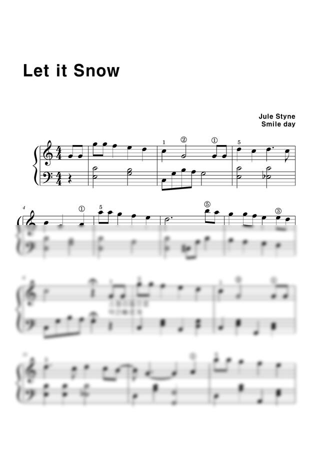 크리스마스캐롤 - Let it snow (바이엘4부터) by 스마일데이0