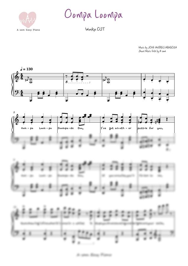 웡카 OST - 움파룸파(Omm…