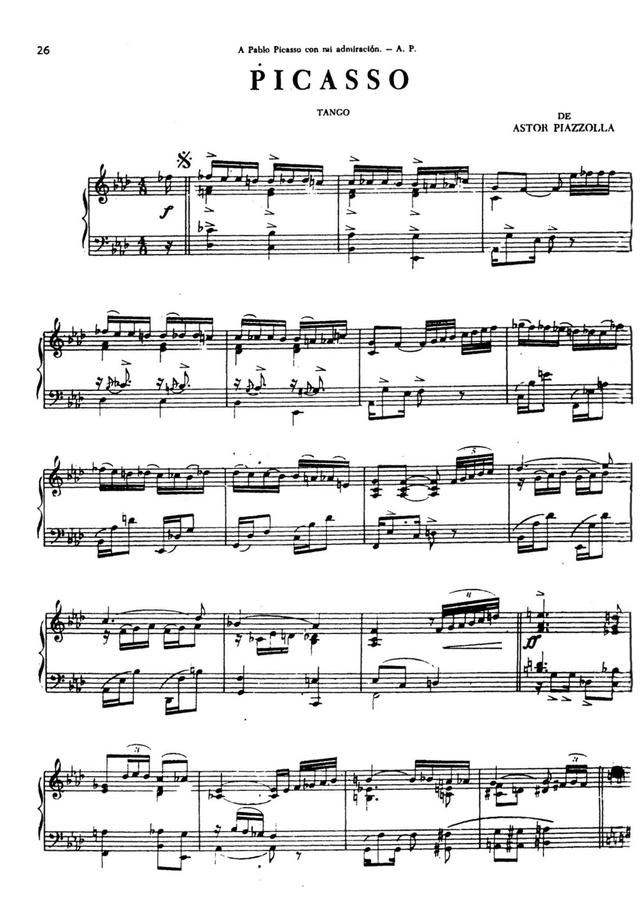 A. Piazzolla (피아졸라) - Picasso Tango