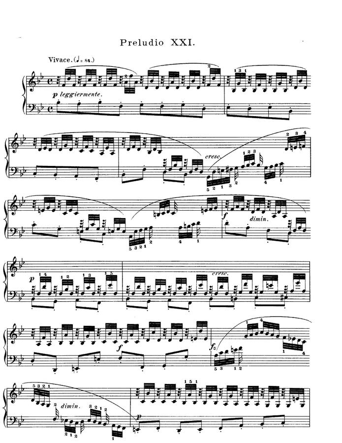 J.S. Bach (바흐) - Prelude and Fugue No. 21, BWV 866