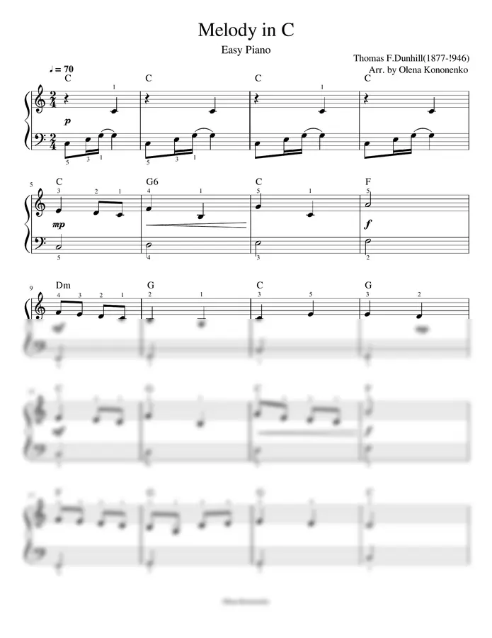 Thomas F.Dunhill(1877-!946) - Melody in C